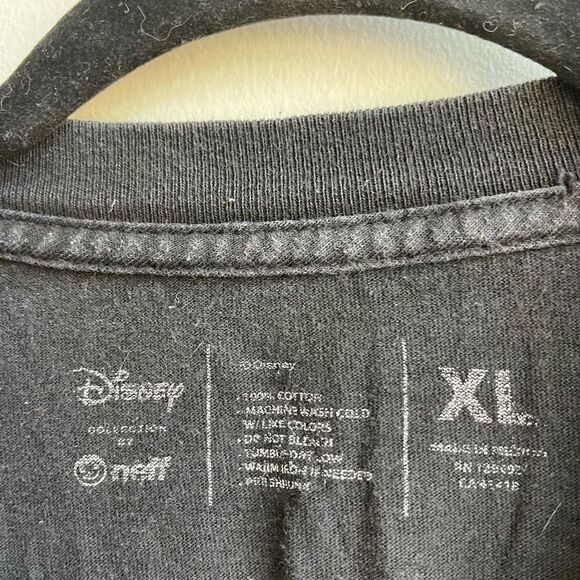 Disney Collection by Neff Mens T Shirt Mickey Mouse Logo Crewneck Black XL - Picture 5 of 7